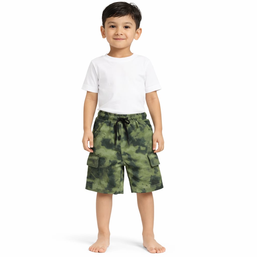 Boys Camouflage Cargo Shorts