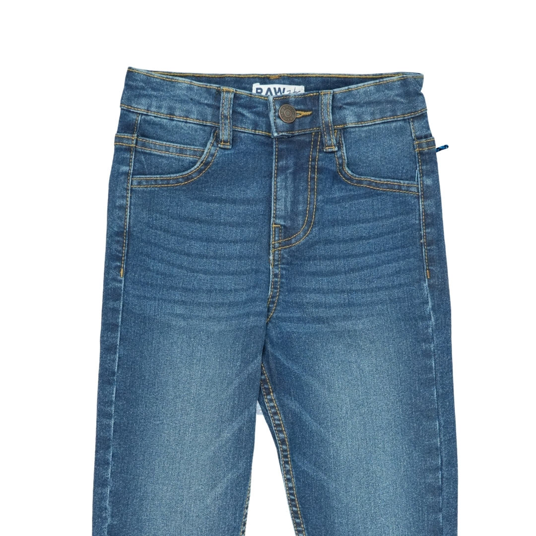 Classic Medium Wash Whiskered Jeans