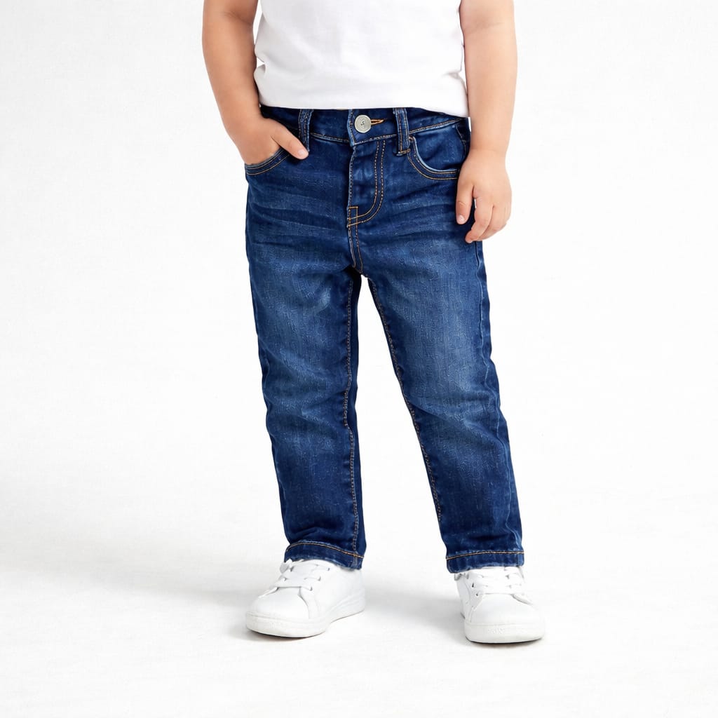 Classic Medium Wash Whiskered Jeans