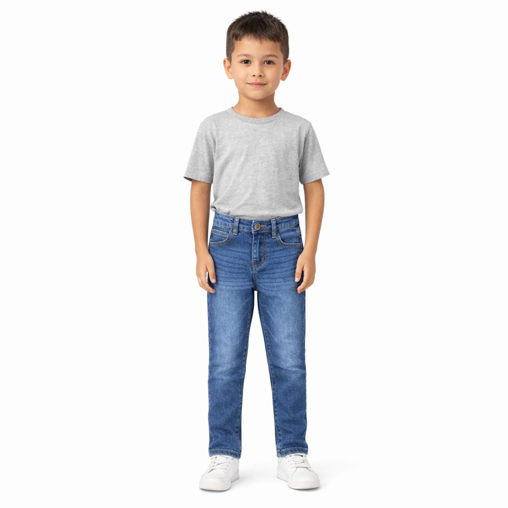 Classic Straight-Fit Denim Jeans