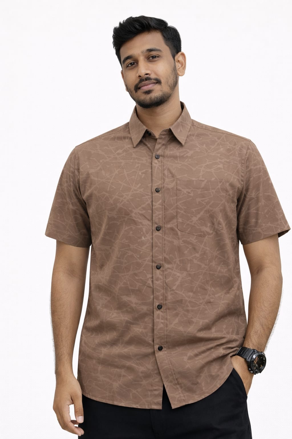 Essential Textured Short Sleeve