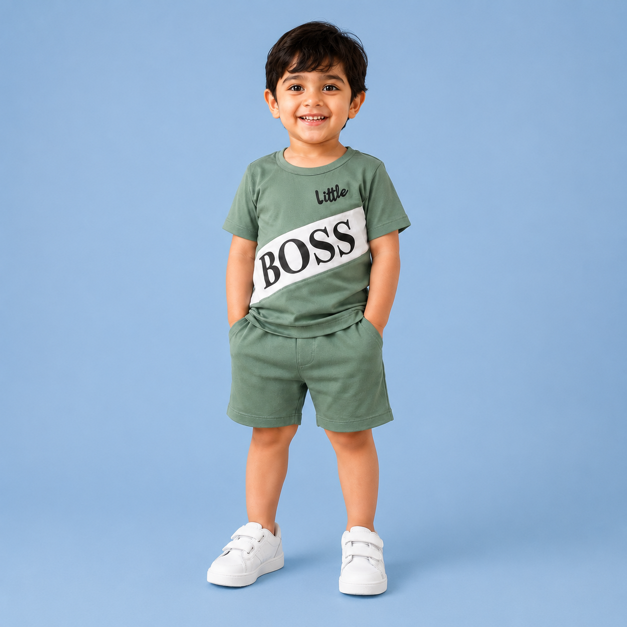 Little Boss Sage Green Co-ord Set