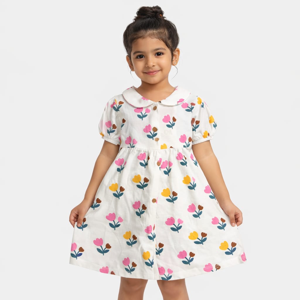 Meadow Blossom Handkerchief Frock
