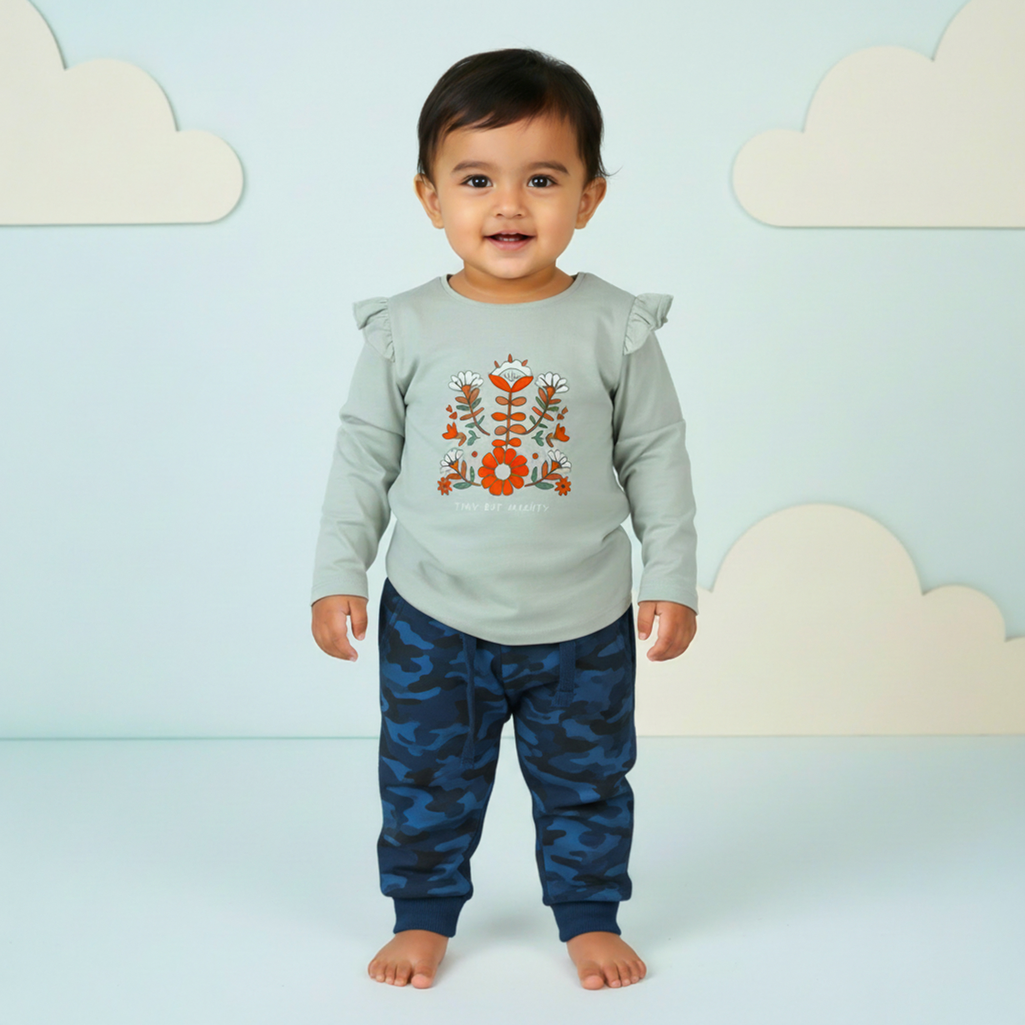 Mint Green Bird Graphic T-Shirt