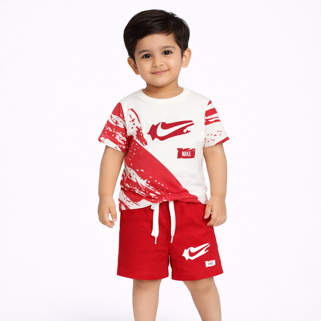 Premium Kids Summer NIKE T-Shirt & Shorts Set