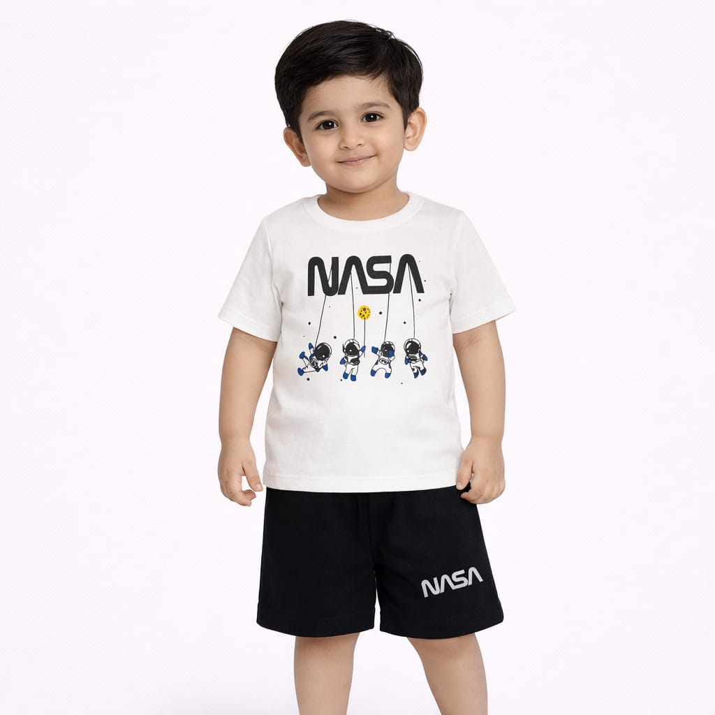 Boys NASA Graphic T-Shirt & Shorts Set