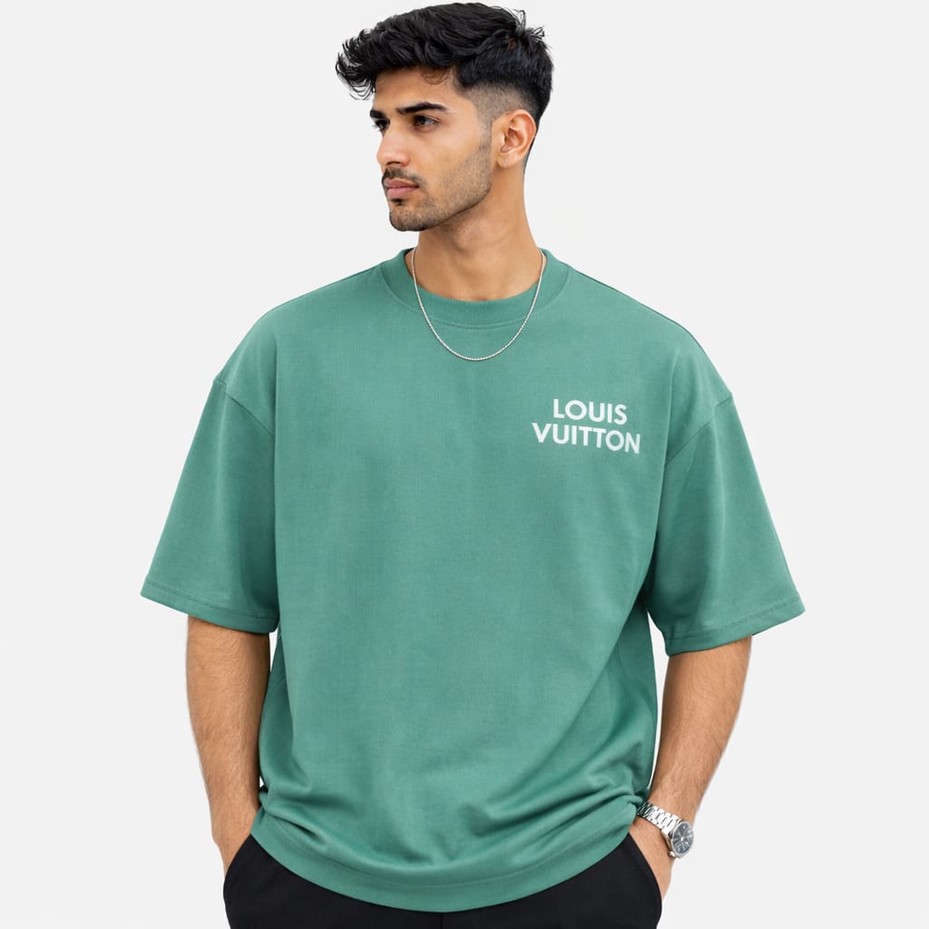 Signature Drop Shoulder T-Shirt - Mint Green