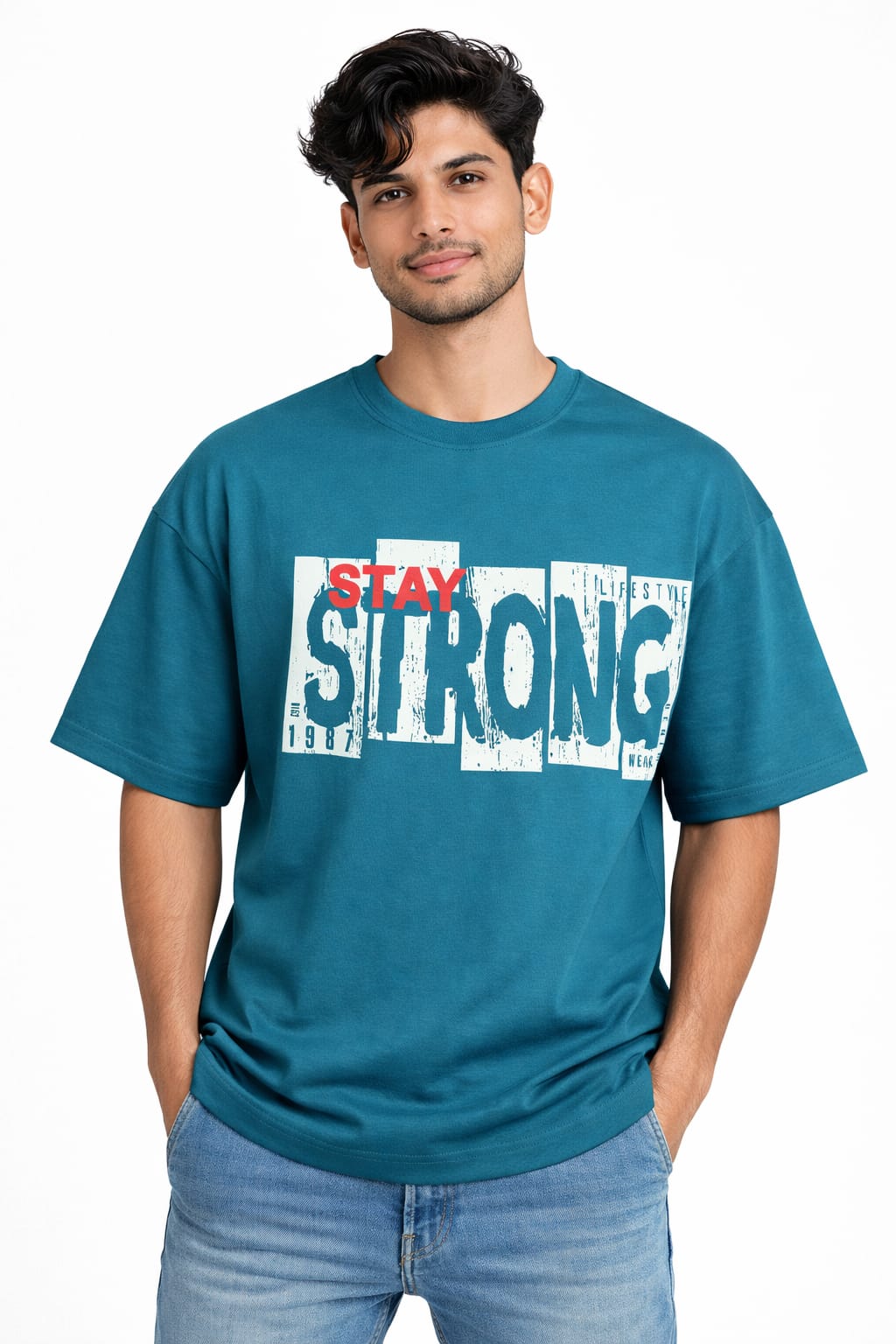 Stay Strong T-Shirt - Paste Color