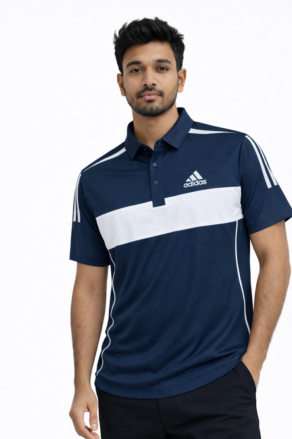 Summer Polo Shirt - Navy Blue