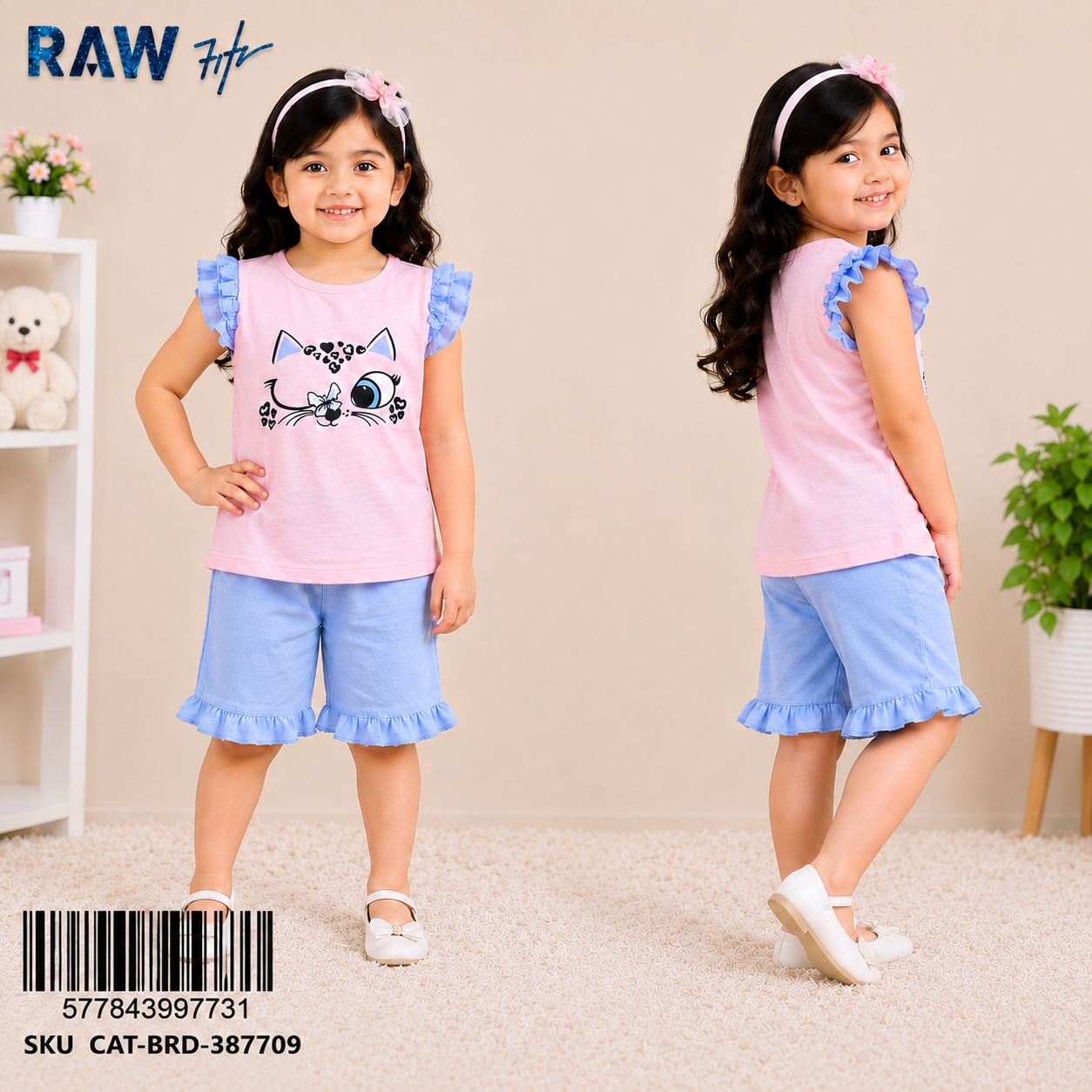 The Hello Kitty Flutter Sleeve Set – Powder Pink & Sky Blue
